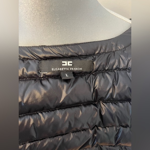 Elisabetta Franchi black down jacket - Picture 8 of 10